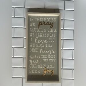 Inspirational Gray and Gold Wall Decor